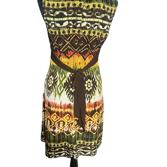 A.Byer, Size Large, Sleeveless, V-Line, Pullover, Tie Belt, Dress. K35 - Picture 8 of 9